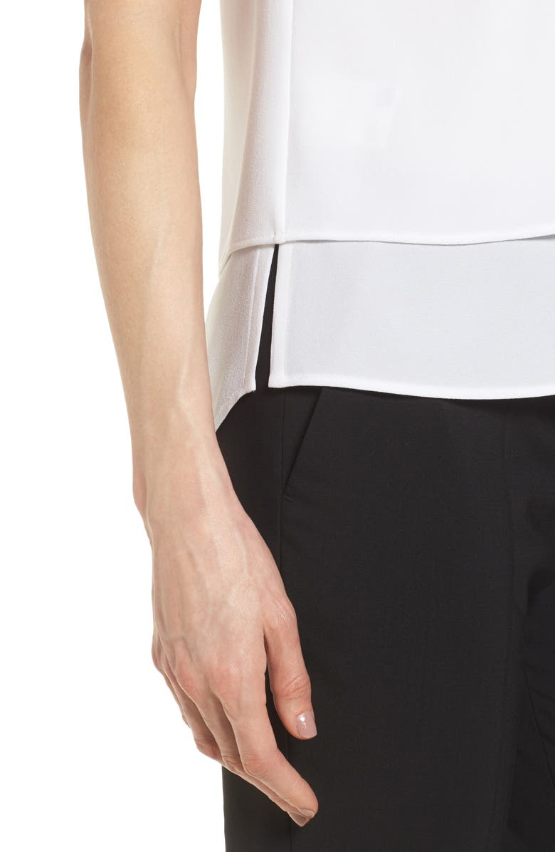 BOSS Isallia High/Low Hem Double Layer Tank, Alternate, color, 