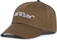 Off-White Bookish Logo Embroidered Baseball Cap
