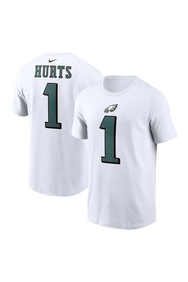 Men's Nike Jalen Hurts  White Philadelphia Eagles  Player Name & Number T-Shirt, Main, color, White