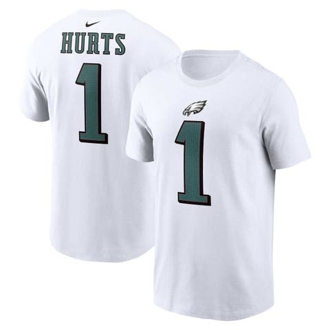 Men's Nike Jalen Hurts  White Philadelphia Eagles  Player Name & Number T-Shirt