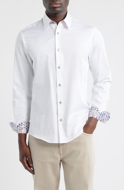 White Cotton Dress Shirt
