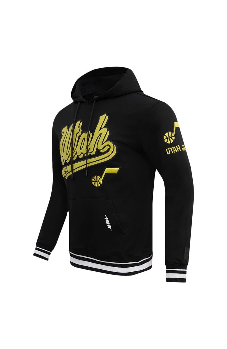 PRO STANDARD Men's Pro Standard Black Utah Jazz Script Tail Pullover Hoodie, Alternate, color, Black