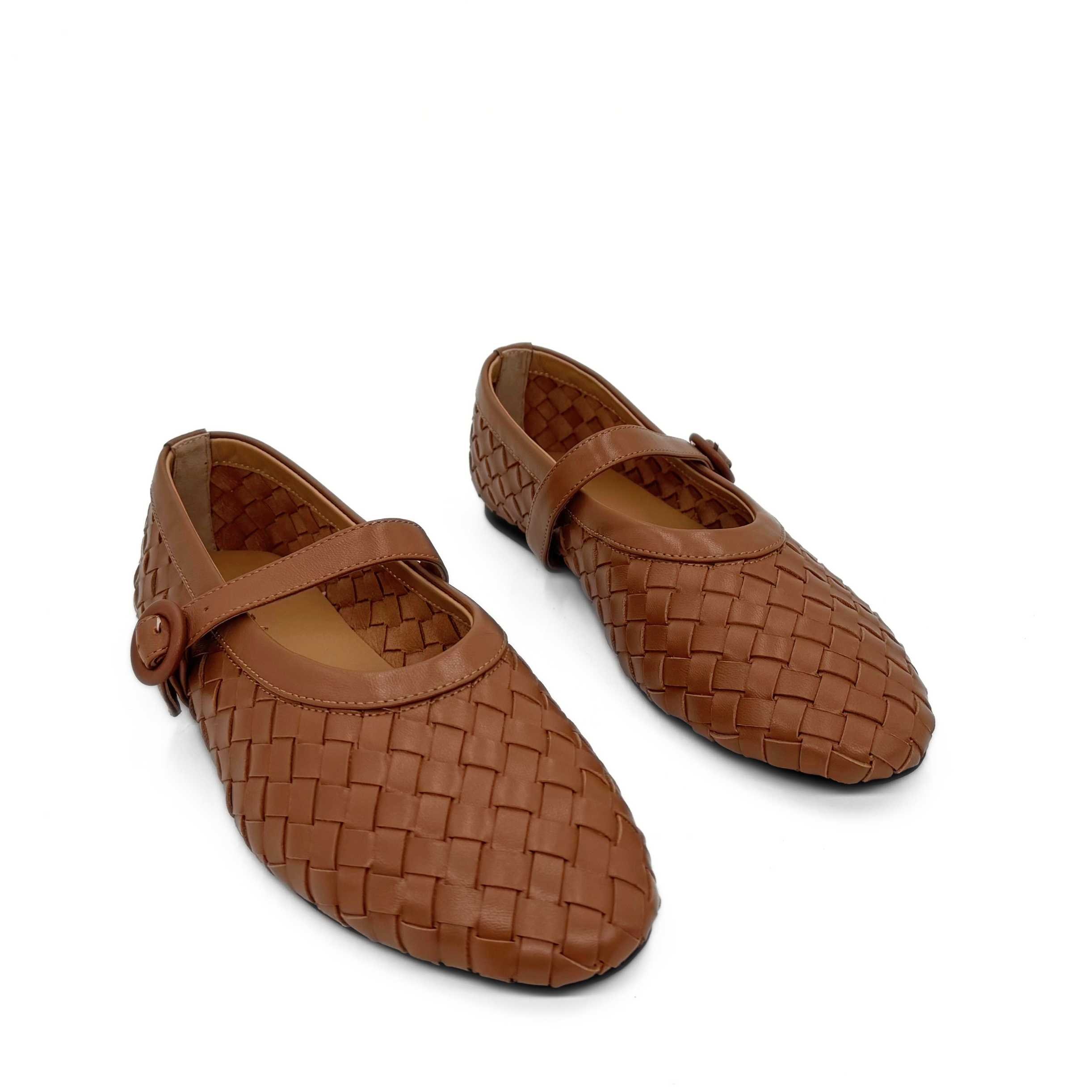 Rena Woven Mary Janes, Alternate, color, Tan