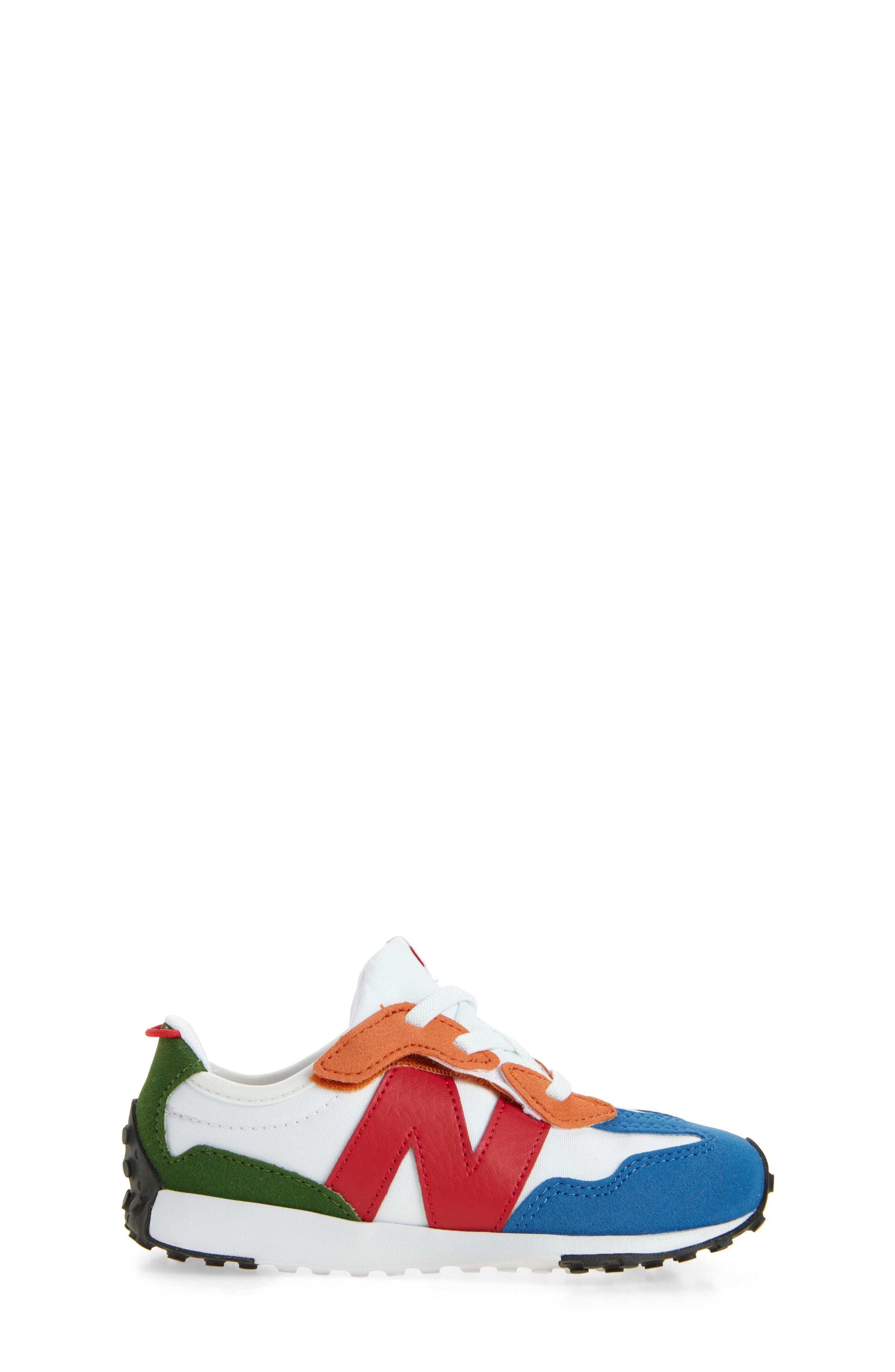 New Balance Kids' 327 Sneaker, Alternate, color, White/ Team Red
