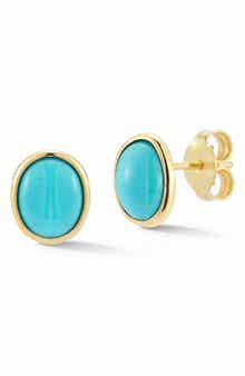 Ember Fine Jewelry 14K Turquoise Stud Earrings