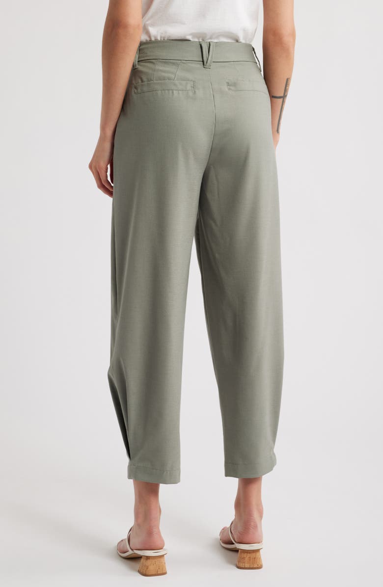 Wit & Wisdom 'Ab'Solution Skyrise Pleated Barrel Pants, Alternate, color, Deep Seagrass