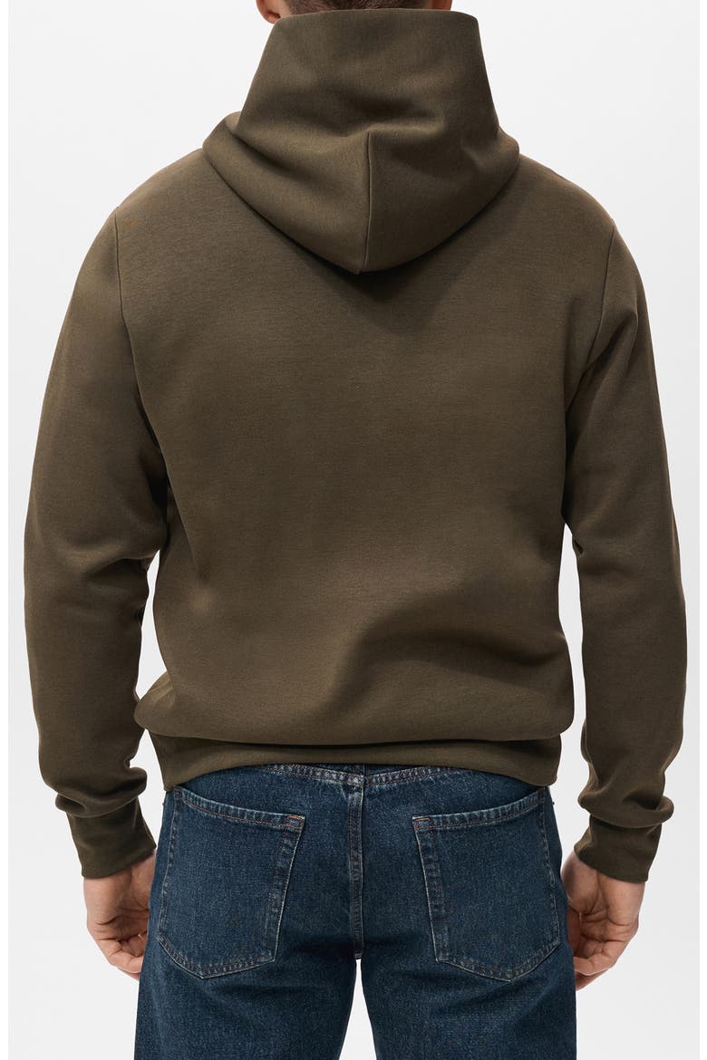 Regular Fit Fleece Hoodie, Alternate, color, OLIVE GREEN