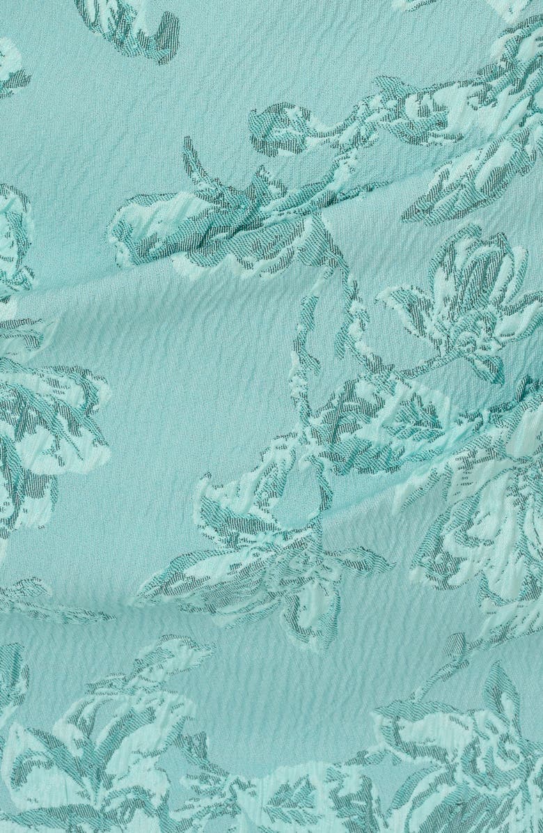 Adrianna Papell Floral Jacquard Bow Sheath Dress, Alternate, color,