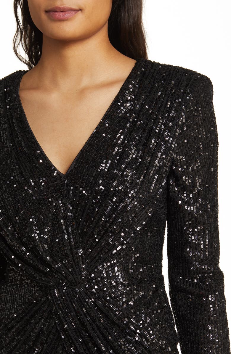 Vince Camuto Sequin Long Sleeve Cocktail Dress | Nordstromrack