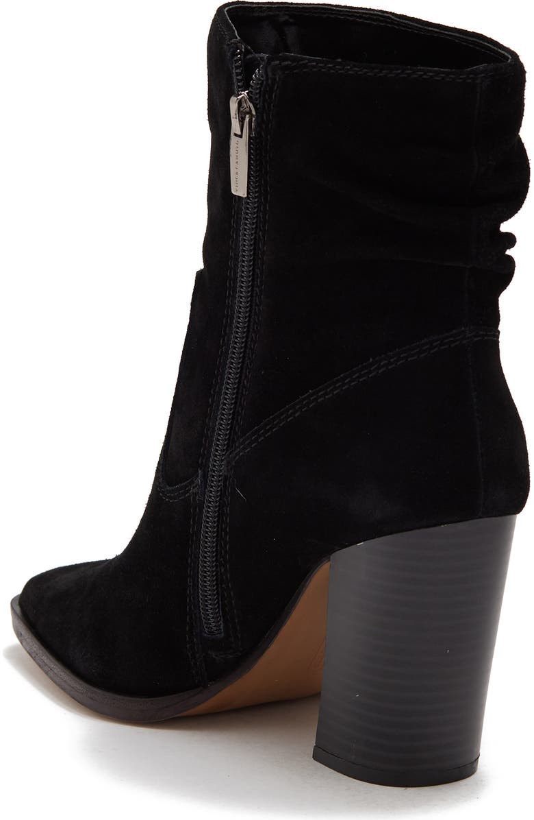 Vince Camuto Crethana Ruched Leather Block Heel Boot, Alternate, color,