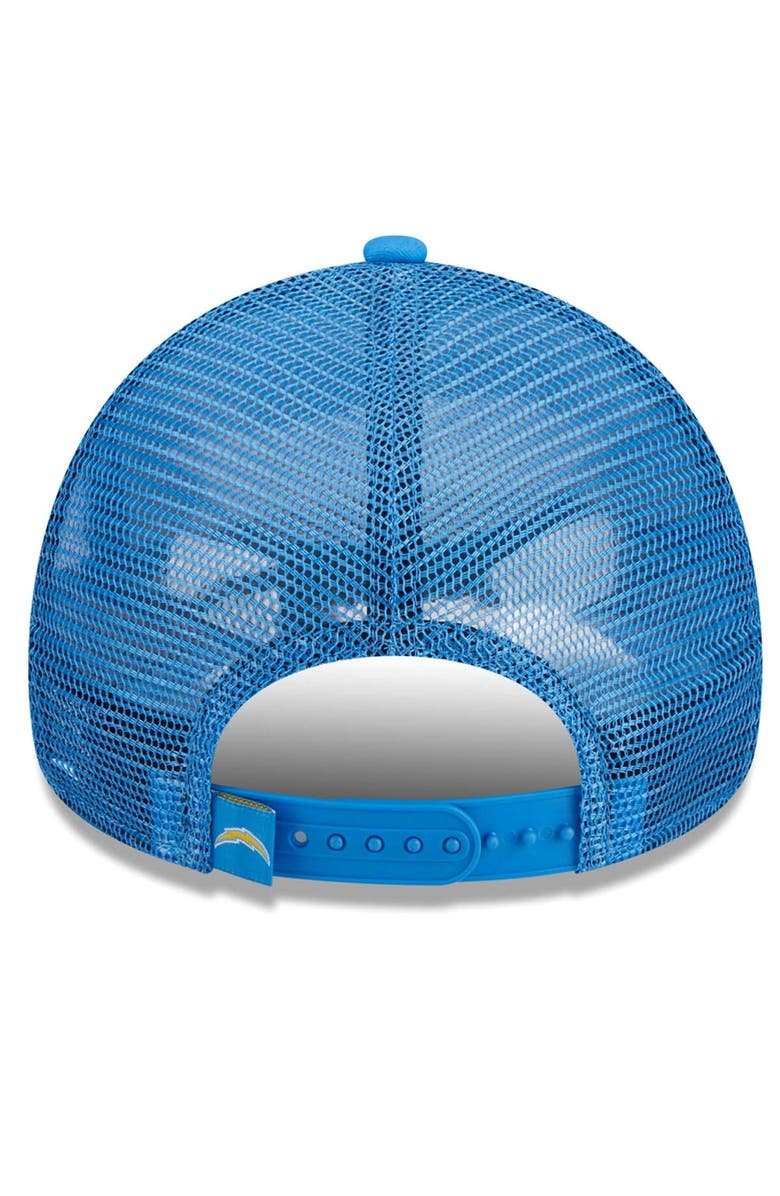 New Era Men's New Era Powder Blue Los Angeles Chargers Caliber Trucker 9FORTY Adjustable Hat, Alternate, color, Powder Blue