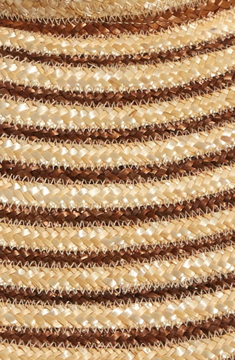 Cult Gaia Magda Wide Brim Straw Visor, Alternate, color,