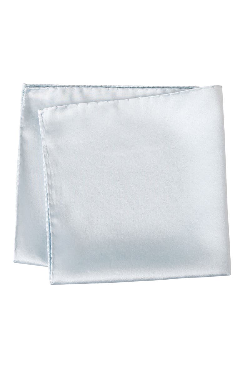 Silk Pocket Square, Main, color, LIGHT/ PASTEL BLUE