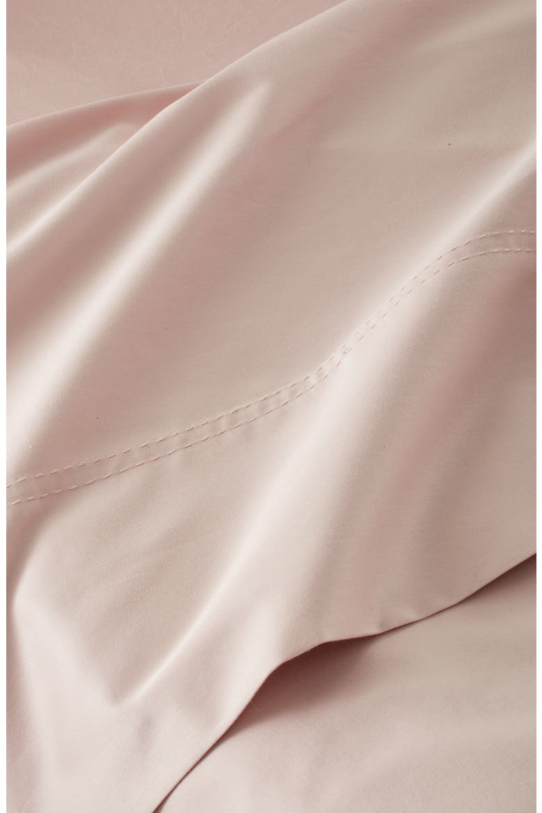 400 Thread Count Organic Cotton Sateen Sheet Set, Alternate, color, PINK SEPIA
