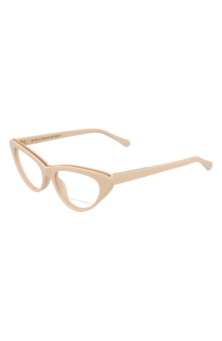 Stella McCartney 50mm Cat Eye Optical Frames, Alternate, color,