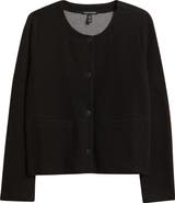 Eileen Fisher Organic Cotton Short Jacket