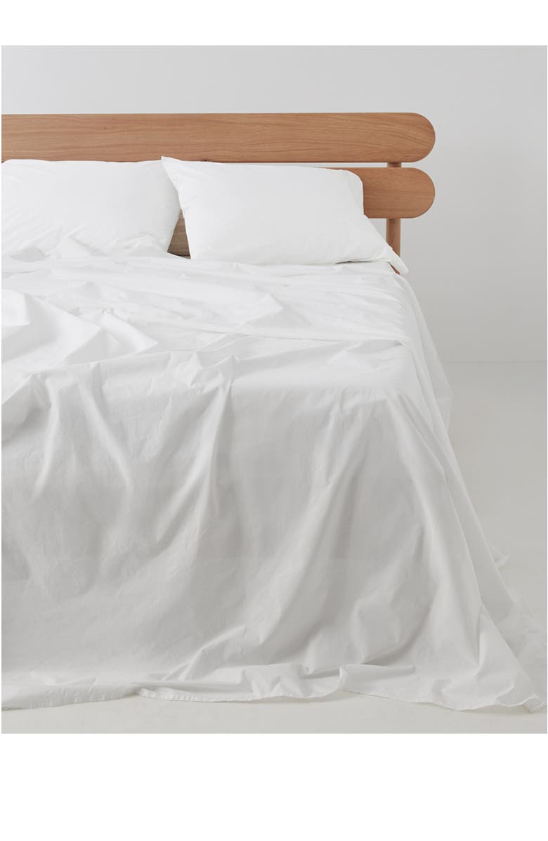 Pact Organic Cool-Air Percale Sheet Set, Alternate, color, White