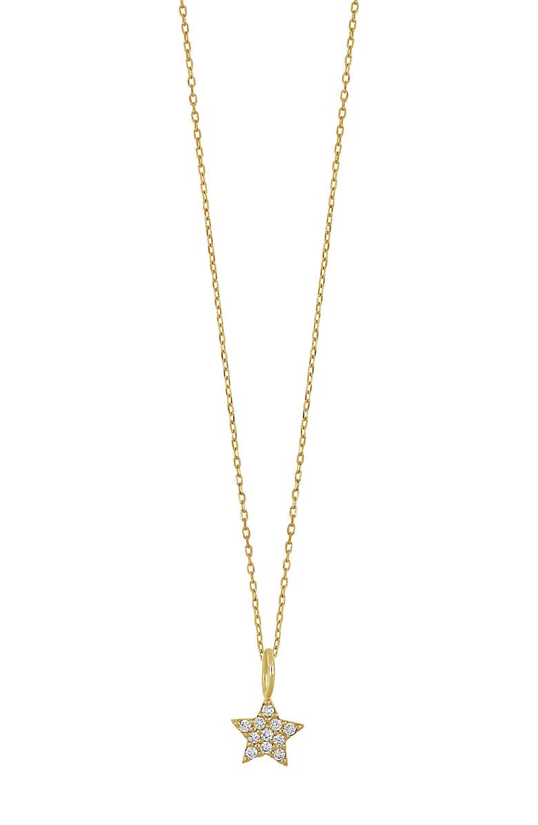 Bony Levy BL Icons 18K Yellow Gold Pave Diamond Mini Star Pendant Necklace - 0.05 ctw, Main, color, 18K Yellow Gold