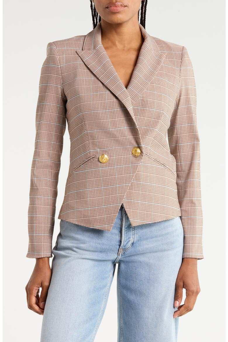 Rickie Cropped Dickey Jacket, Main, color, HAZELNUT MULTI