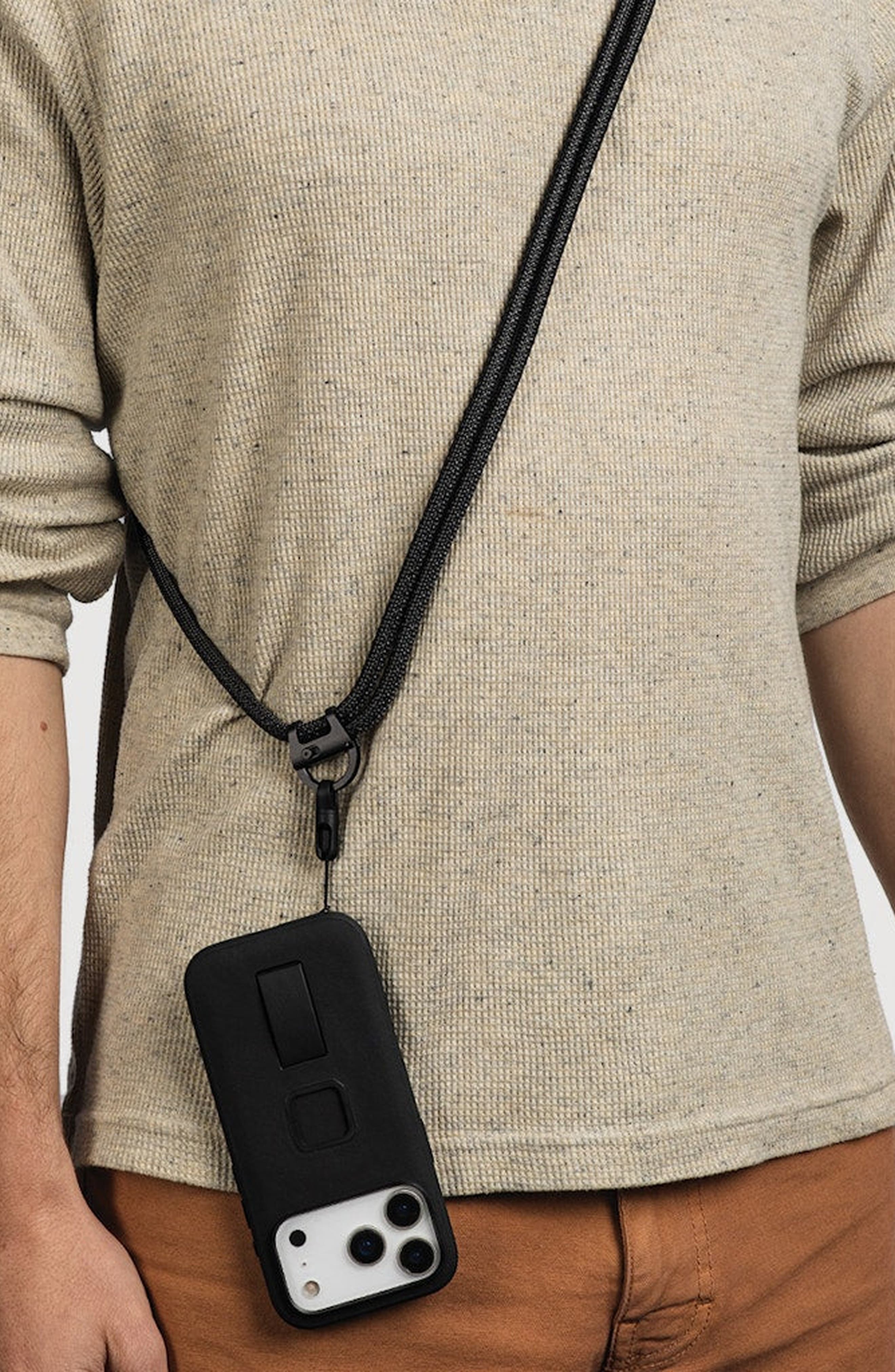 Mobile Crossbody Multi Strap, Alternate, color, Black