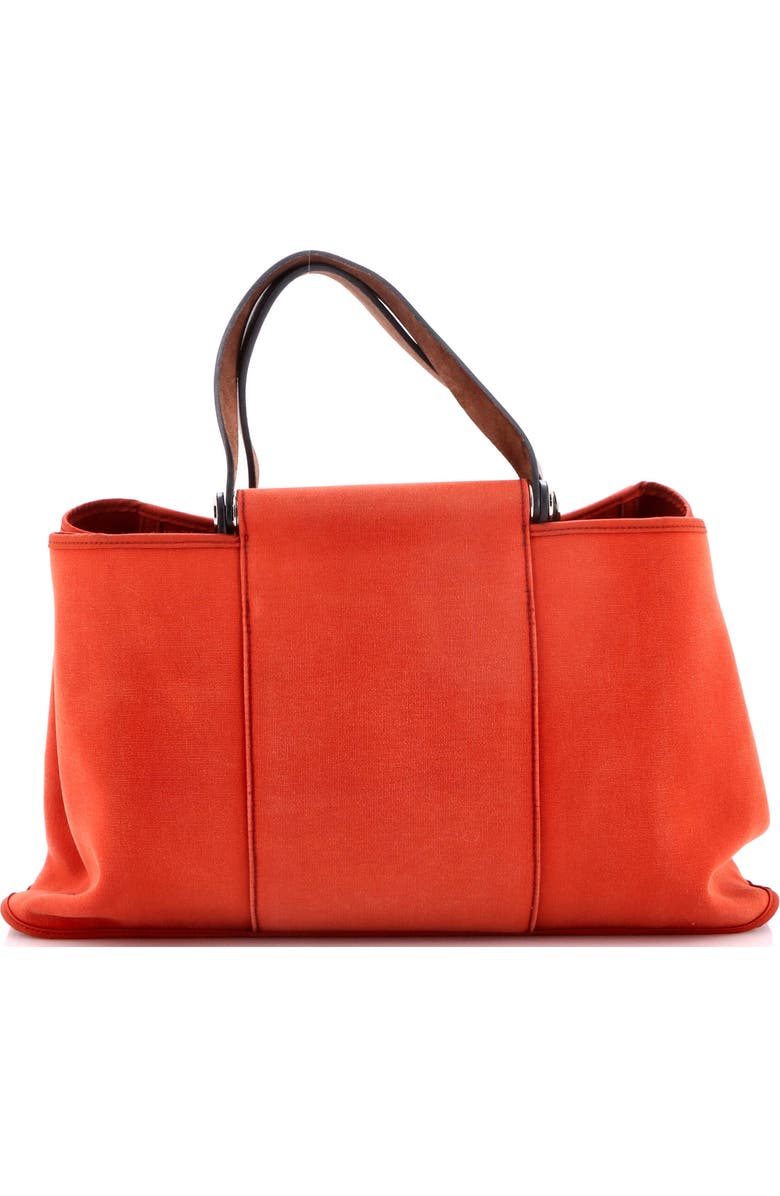 Pre-Owned Hermes Cabag Elan Toile and Leather 39, Main, color, Brique