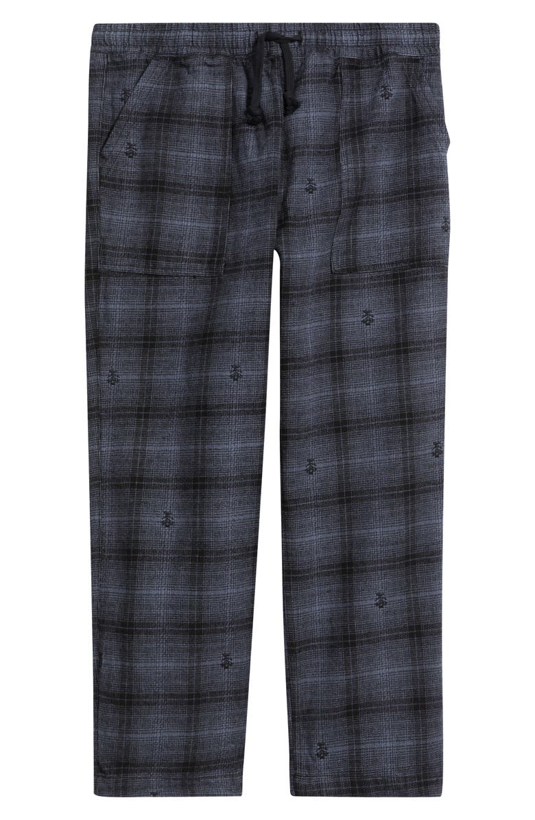 Service Works Thistle Plaid Organic Cotton Drawstring Chef Pants, Alternate, color, Black