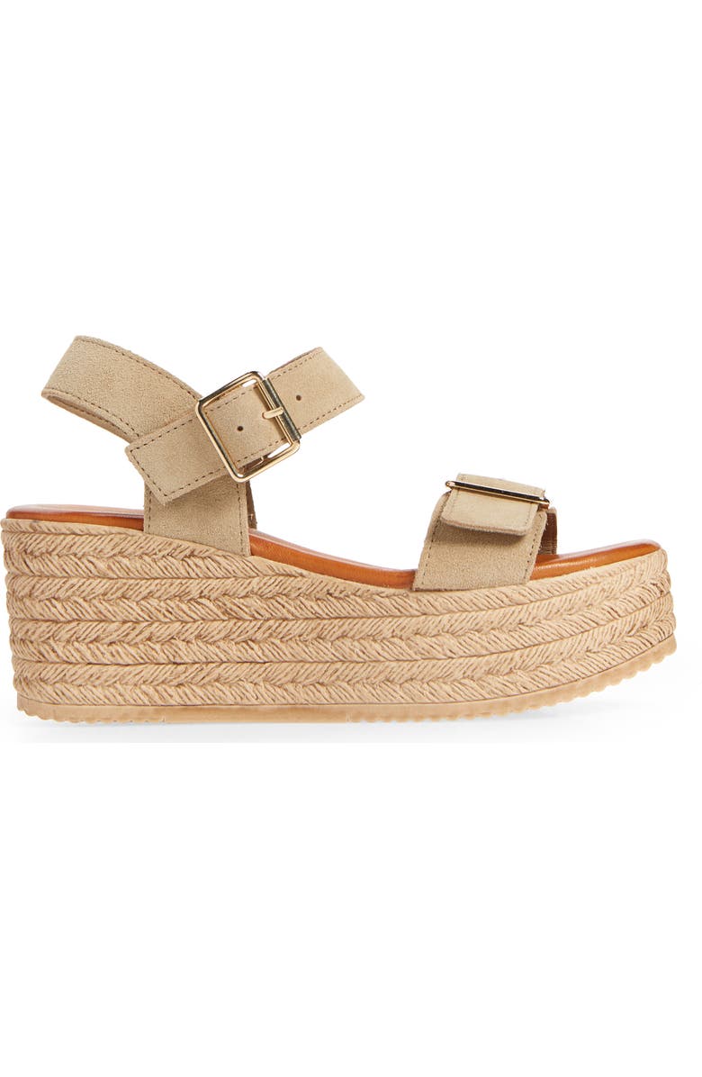 Cordani Betsy Espadrille Wedge Sandal, Alternate, color, Sabbia Suede