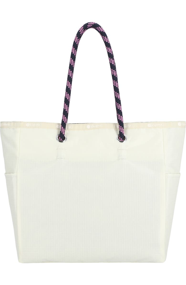 LeSportsac Medium Reversible Ripstop Tote, Alternate, color, Sandbar/ Deep Sea Logo