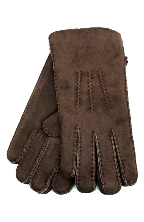 Genuine Shearling Trimmed Gloves