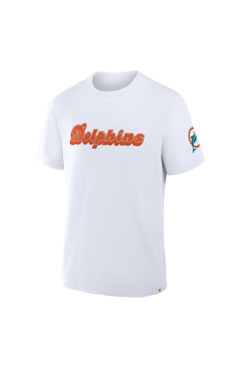 FANATICS Men's Fanatics White Miami Dolphins Elevated Classic Legacy T-Shirt, Alternate, color,
