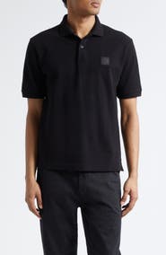 Stone Island Compass Patch Cotton Piqué Polo