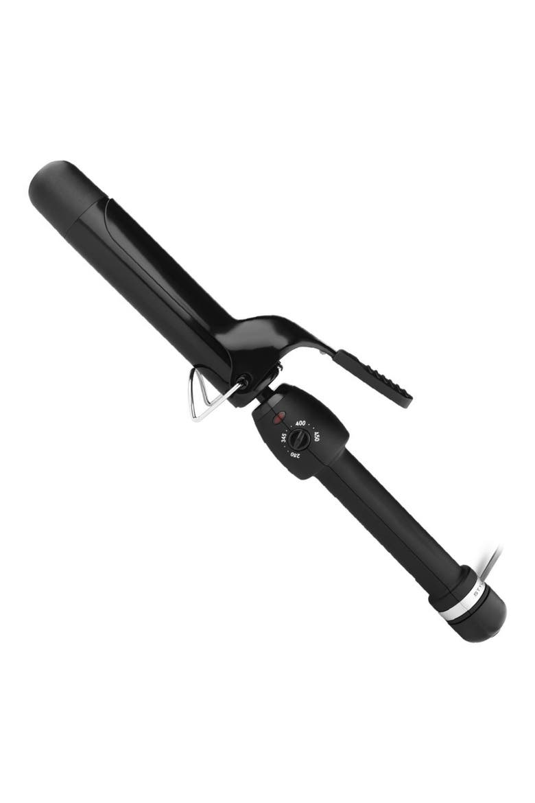 Stay-Temp Black Gold Professional Curling Iron 1 1/2" Inch, Main, color, BLACK