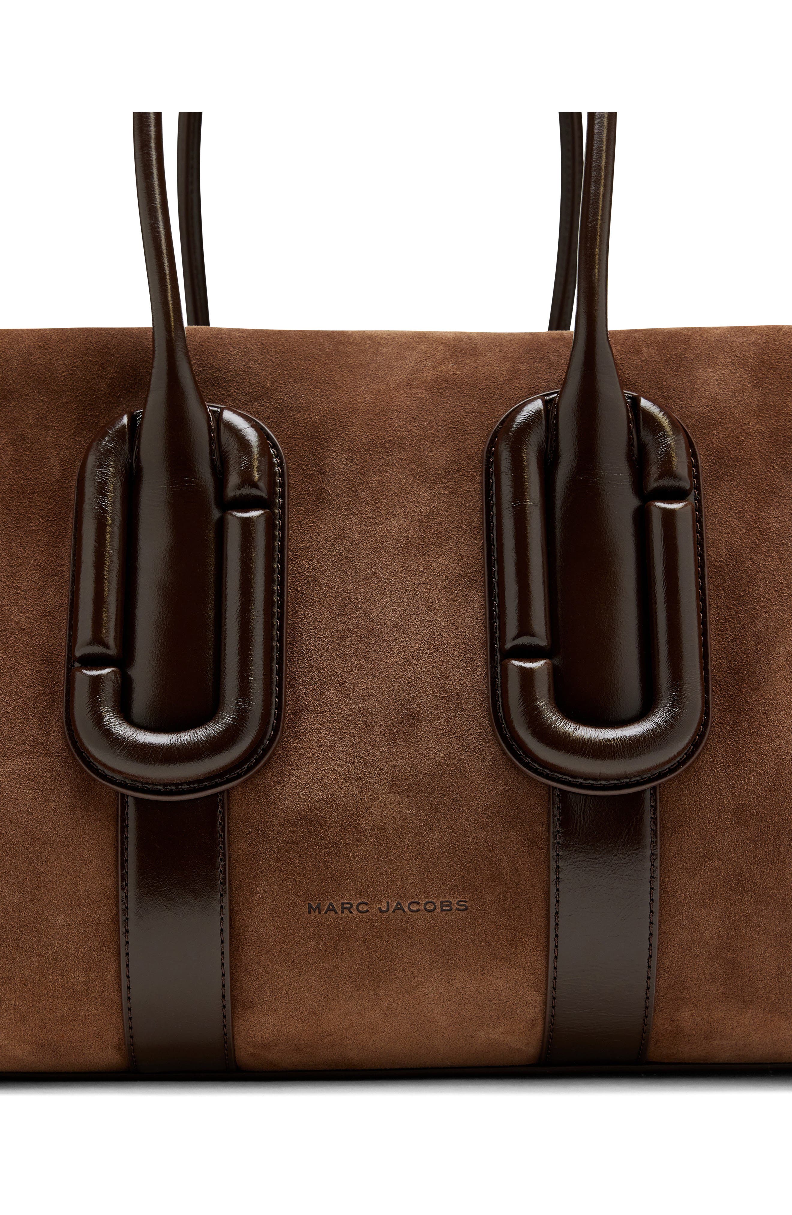 Babe City Suede Tote, Alternate, color, DARK BROWN