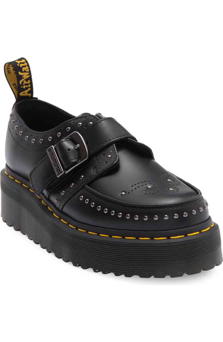Dr. Martens Ramsey Quad Stud Monk Strap Creeper, Main, color,
