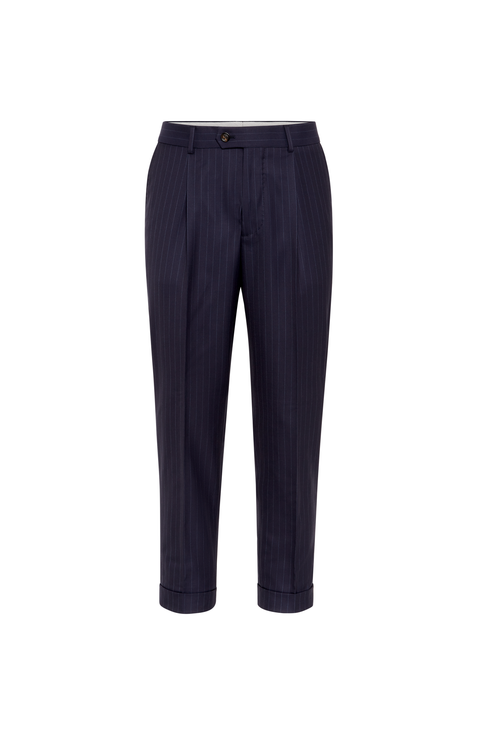 Leisure fit trousers with pleats
