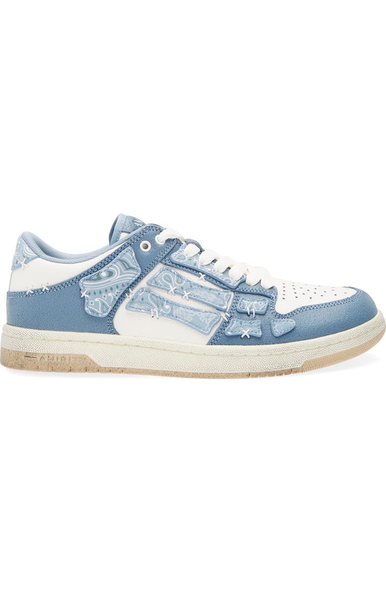 AMIRI Bandana Skeleton Low Top Sneaker, Alternate, color, Ashley Blue