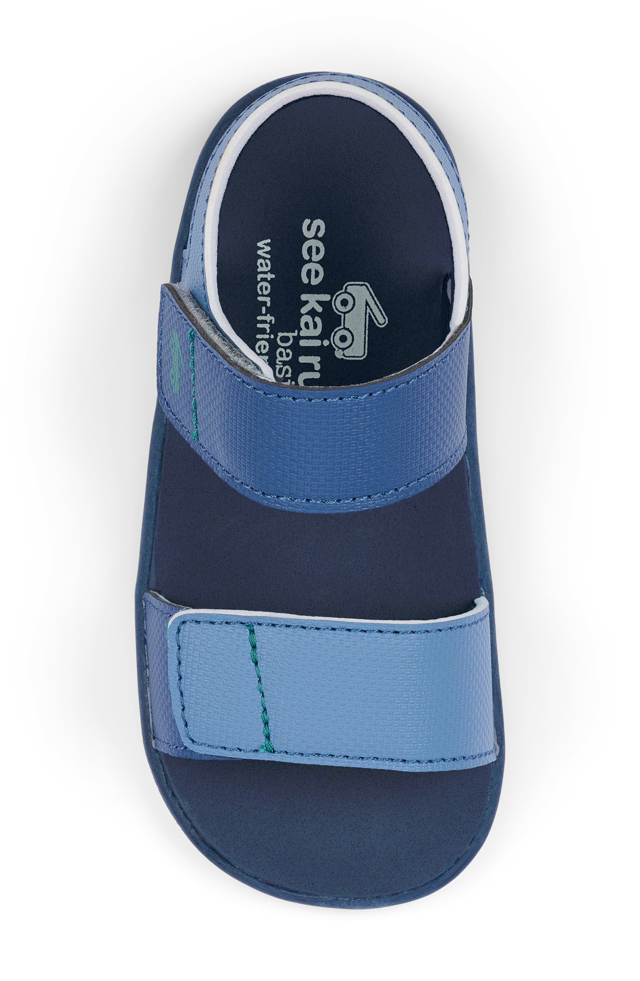 See Kai Run Kids' Jaylen Sandal, Alternate, color, Blue/ Multi