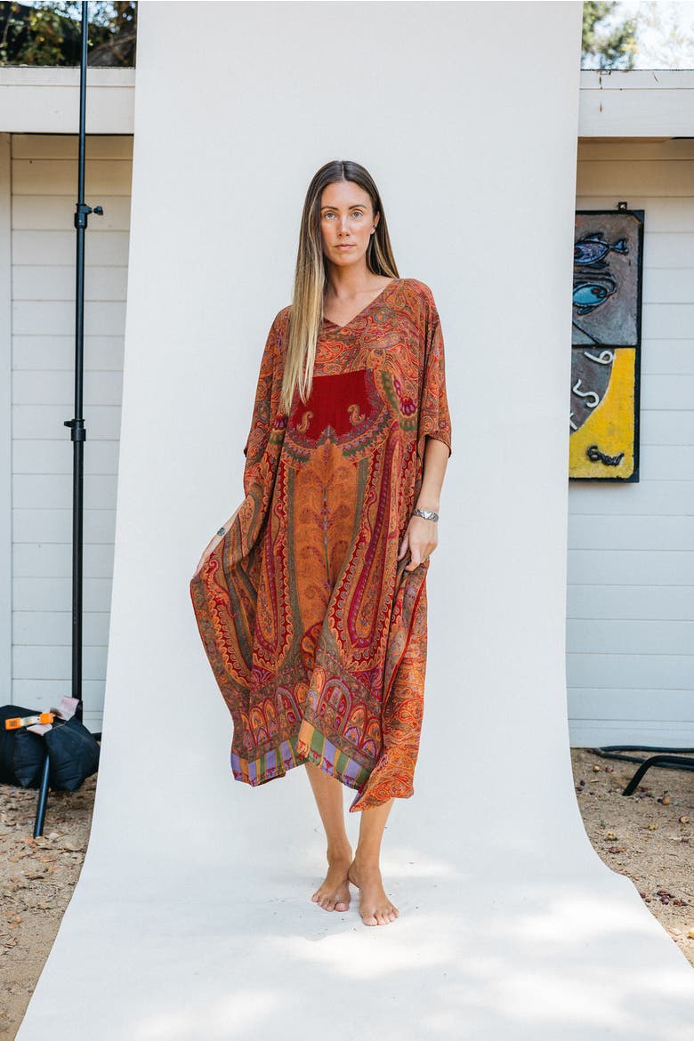 Long Caftan Deb, Alternate, color, Red