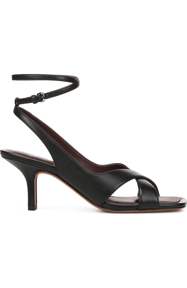 Vince Lola Leather Sandal, Alternate, color, Black