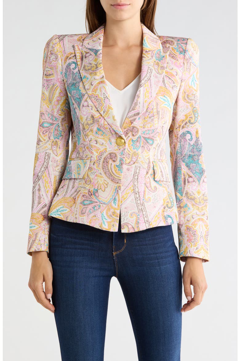 Kaisley Paisley Blazer, Main, color, MULTI WESTERN PAISLEY
