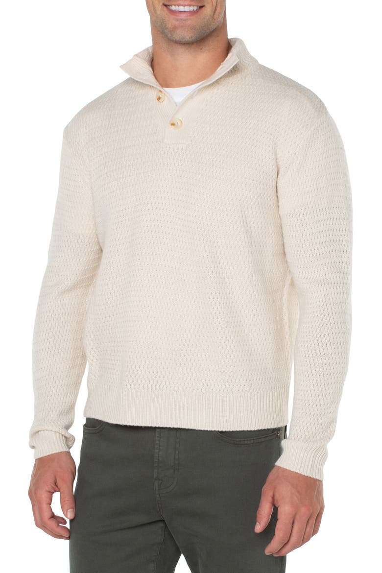 Mock Neck Sweater, Alternate, color, CREAM