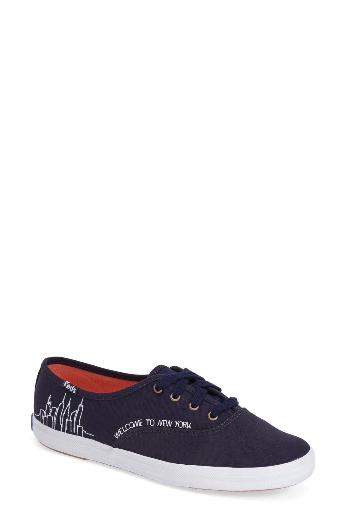 Taylor Swift 'Champion - NYC' Sneaker (Nordstrom Exclusive), Main, color, NAVY CANVAS