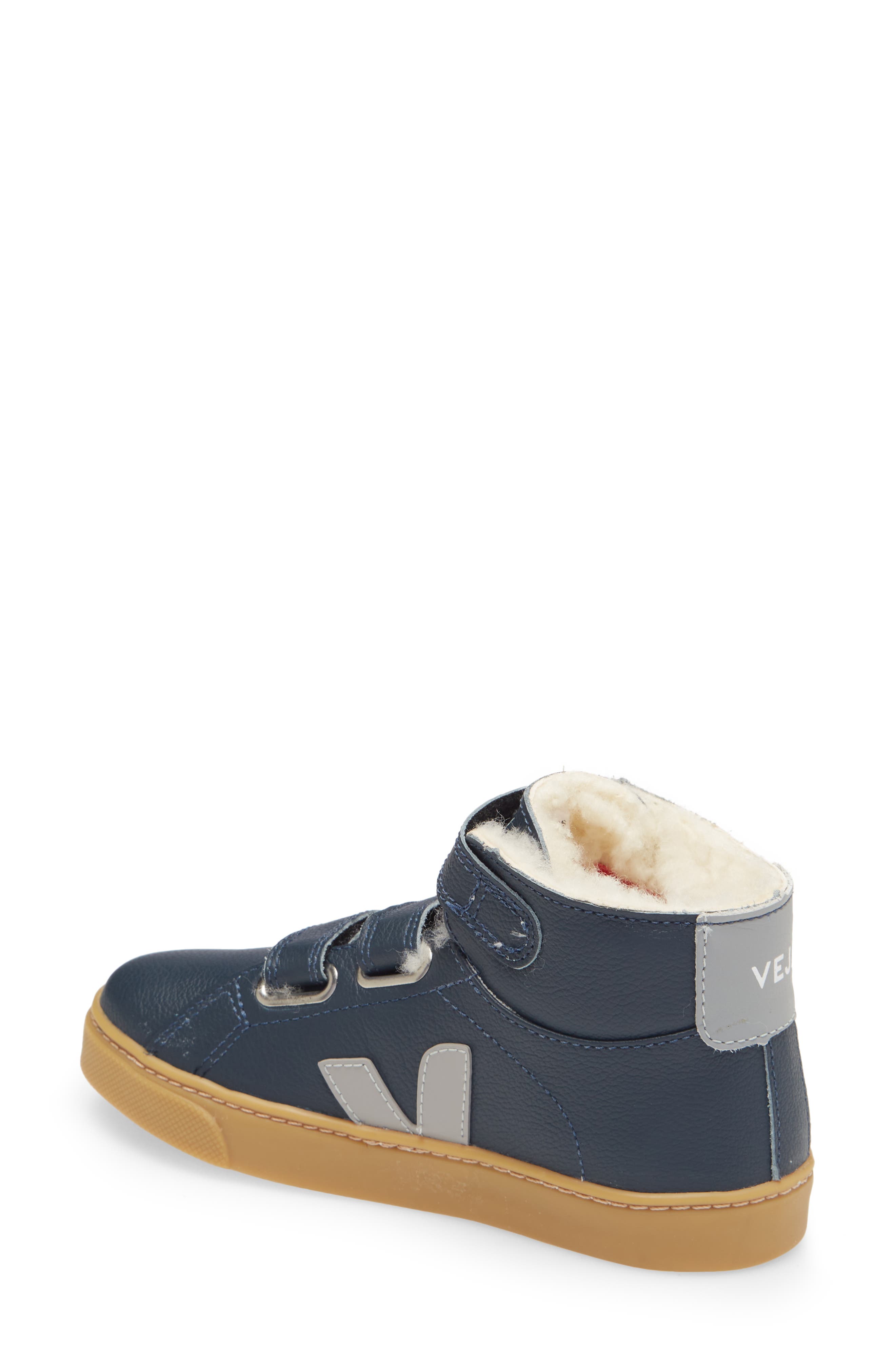 Esplar Genuine Shearling Lined Mid Top Sneaker, Alternate, color, CHROMEFREE