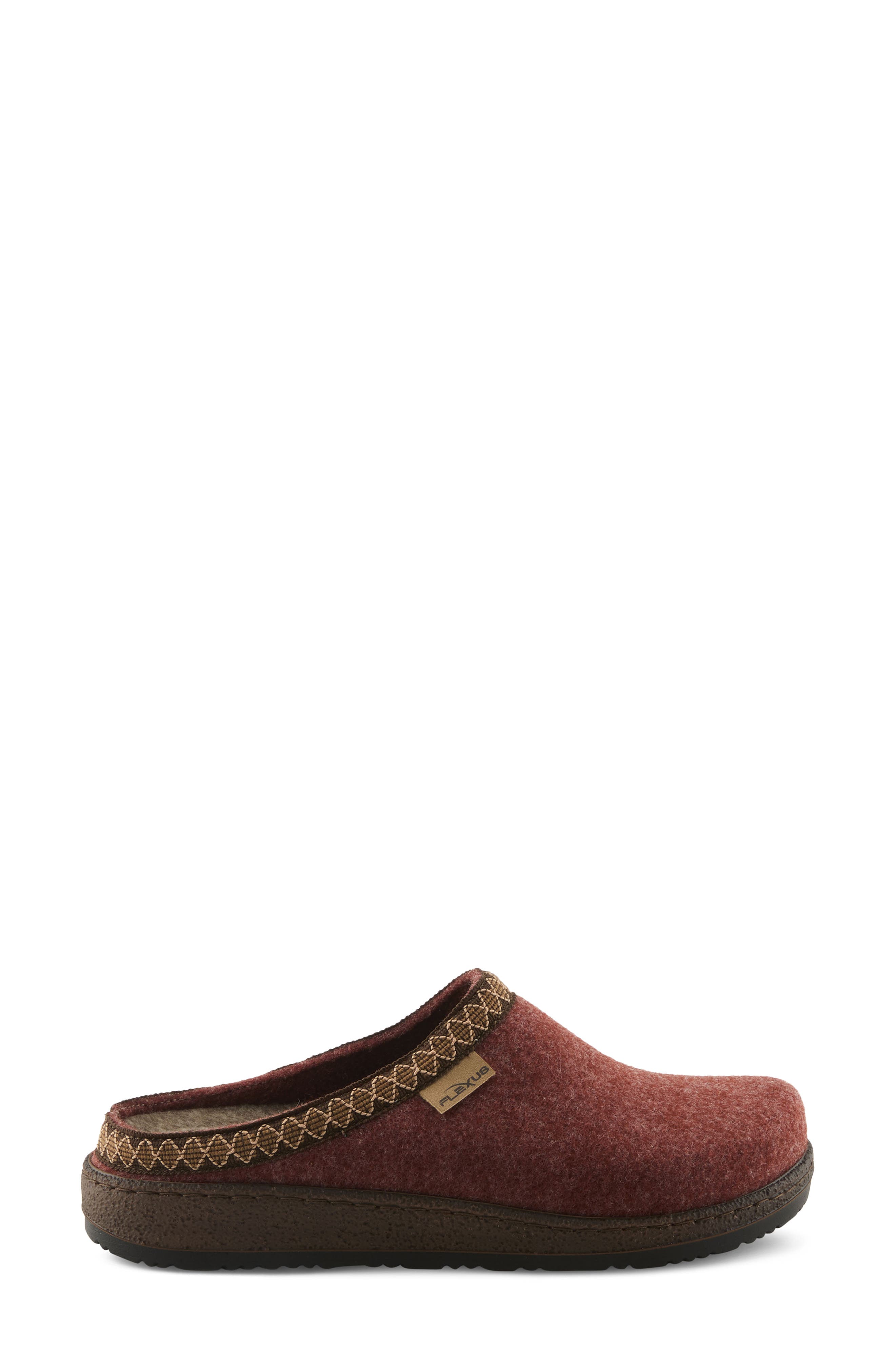 Flexus by Spring Step Snuggee Wool Clog, Alternate, color, Rust
