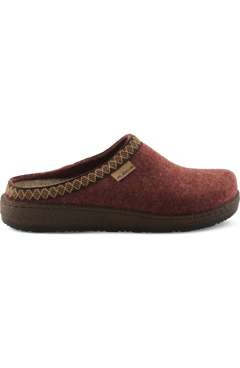 Flexus by Spring Step Snuggee Wool Clog, Alternate, color, Rust