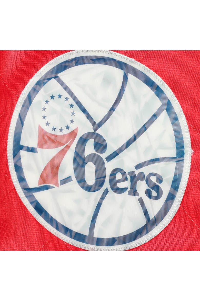 Men's Mitchell & Ness Red Philadelphia 76ers Hardwood Classics 75th Anniversary Swingman Shorts, Alternate, color, Red