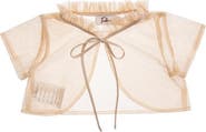Tulleen Mesh Ruffle Cardigan
