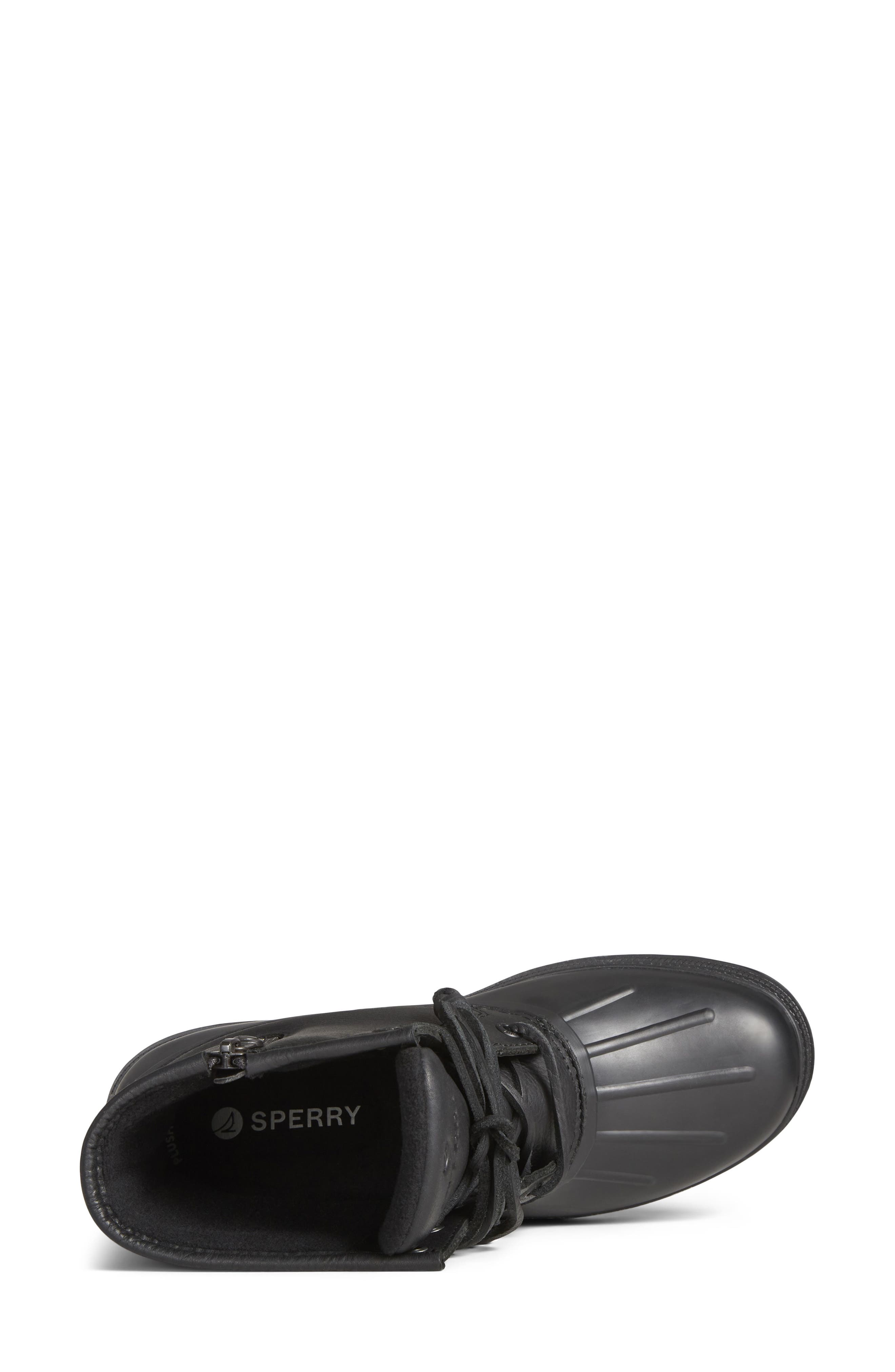 Sperry Saltwater 2.0 Duck Boot, Alternate, color, Black