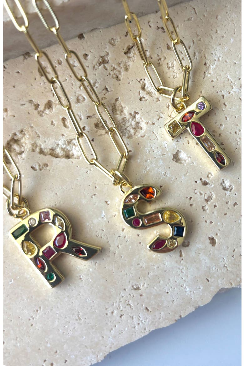 Initial Pendant Necklace, Alternate, color, GOLD-T