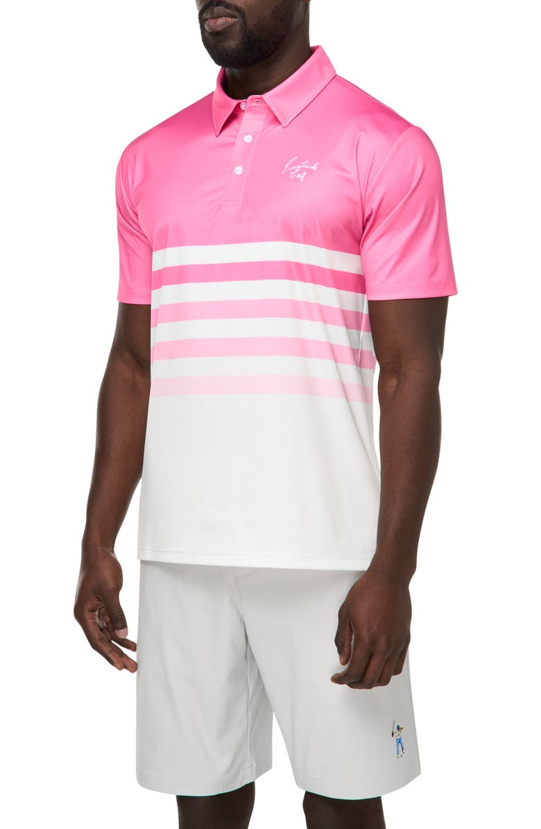 Eastside Golf Signature Polo, Alternate, color, Ombre Stripe Pink Cosmos